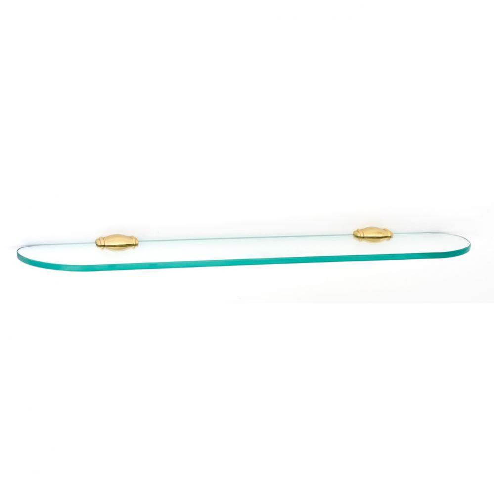 24&apos;&apos; Glass Shelf W/Brackets