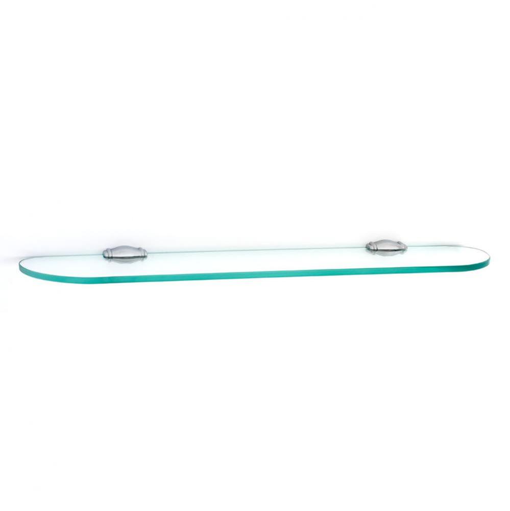 24&apos;&apos; Glass Shelf W/Brackets