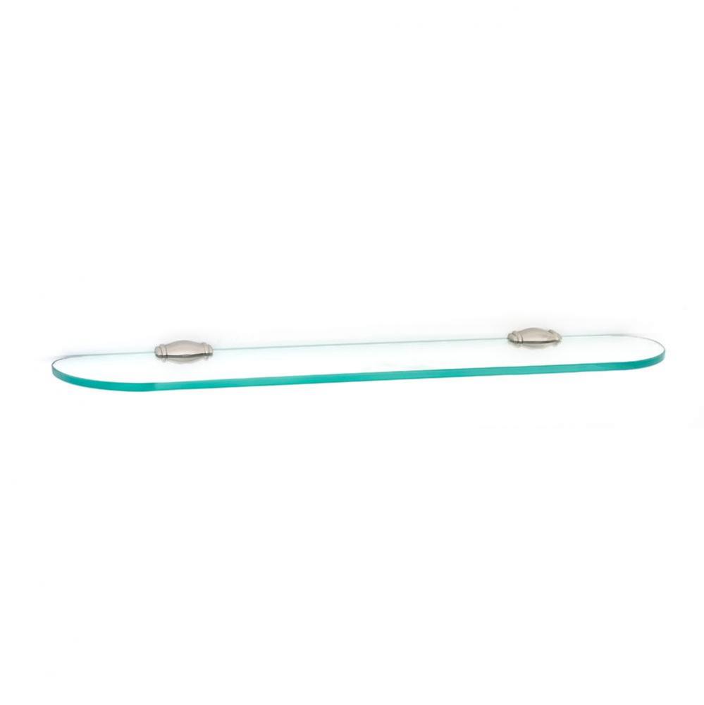 24&apos;&apos; Glass Shelf W/Brackets