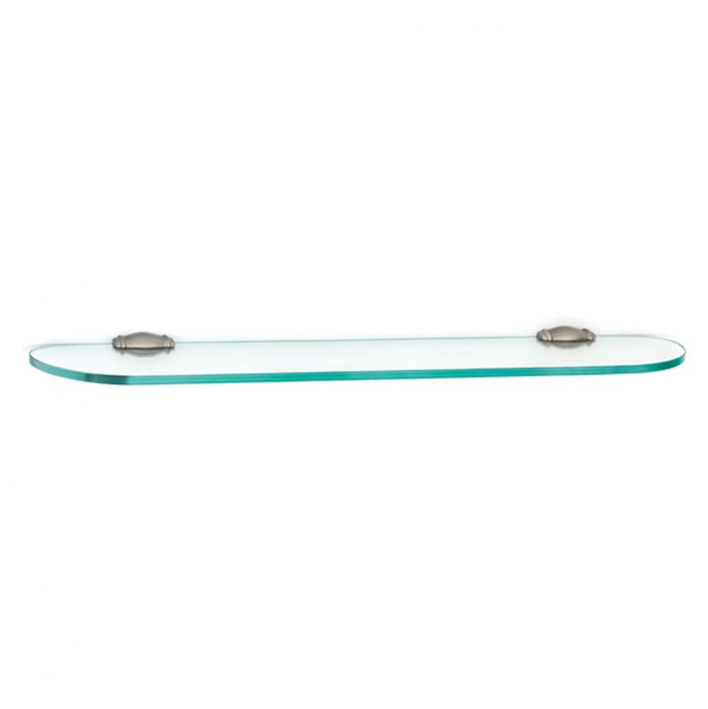 24&apos;&apos; Glass Shelf W/Brackets