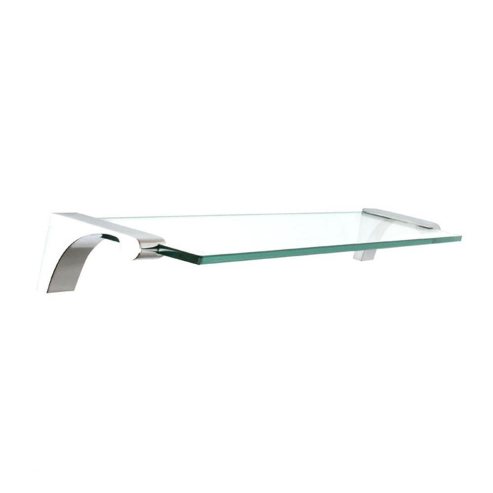 18&apos;&apos; Glass Shelf W/Brackets