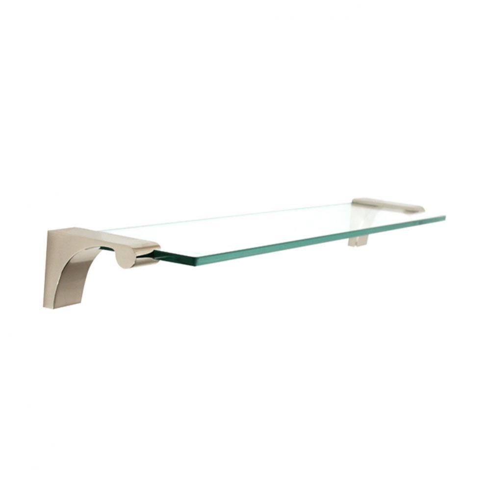 18&apos;&apos; Glass Shelf W/Brackets