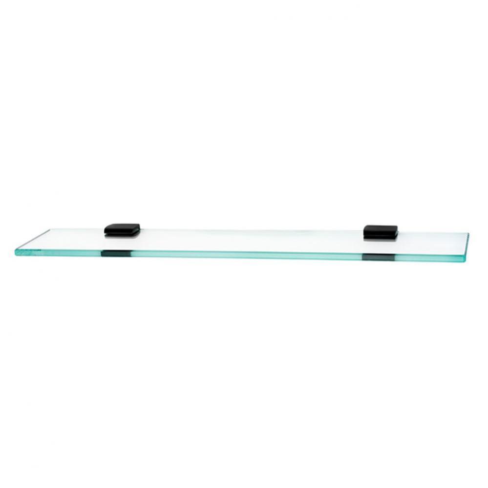 24&apos;&apos; Glass Shelf W/Brackets