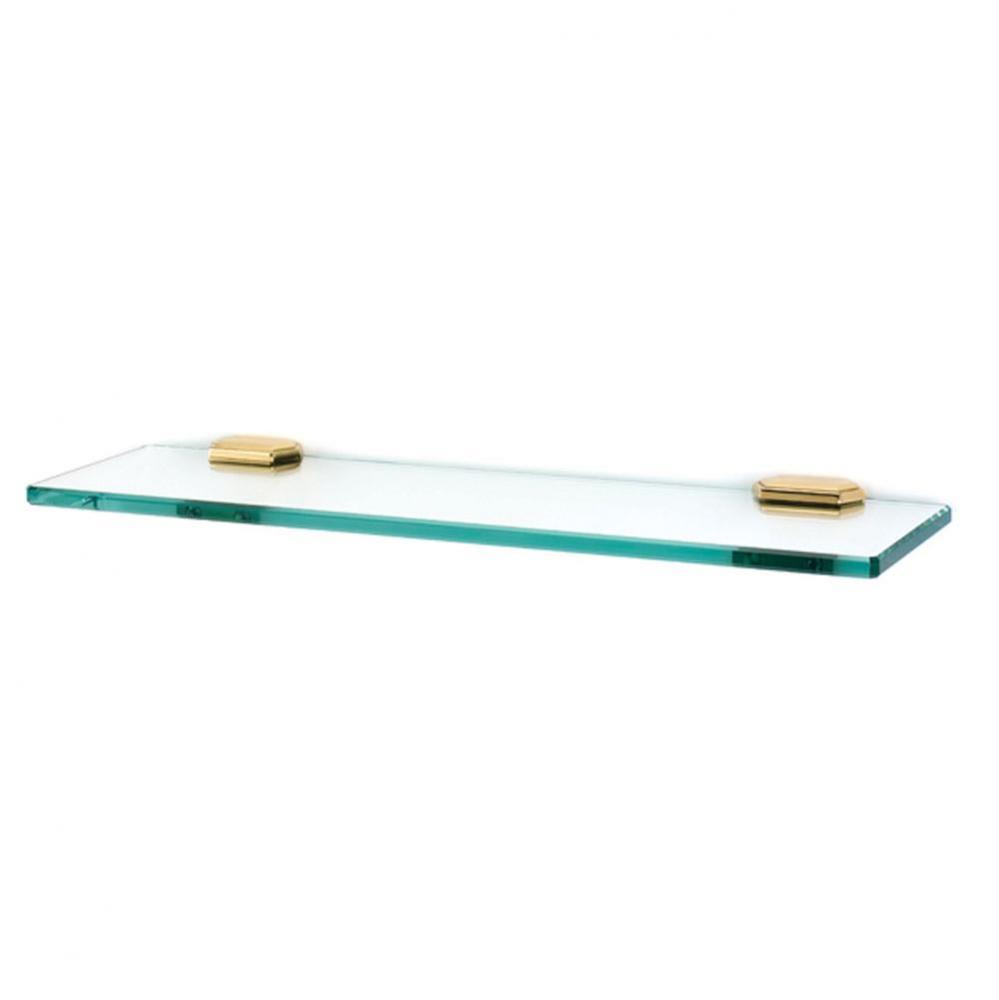 18&apos;&apos; Glass Shelf W/Brackets