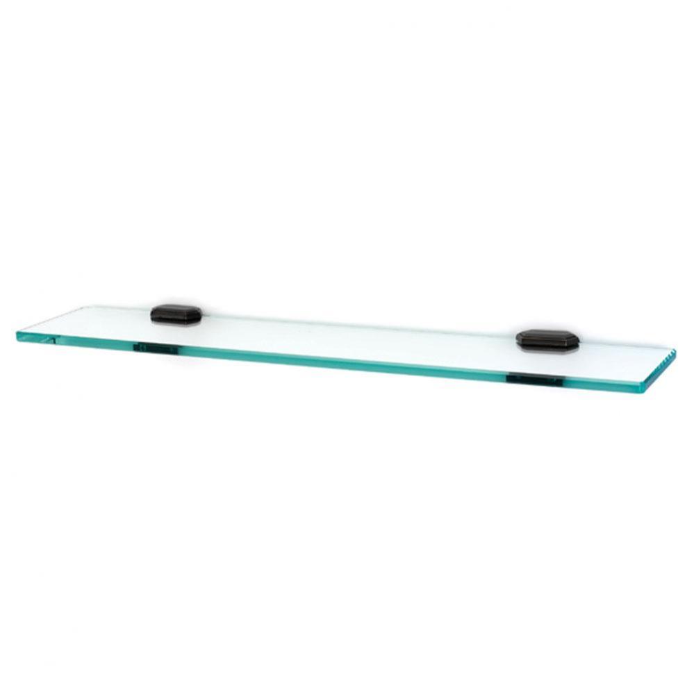 24&apos;&apos; Glass Shelf W/Brackets