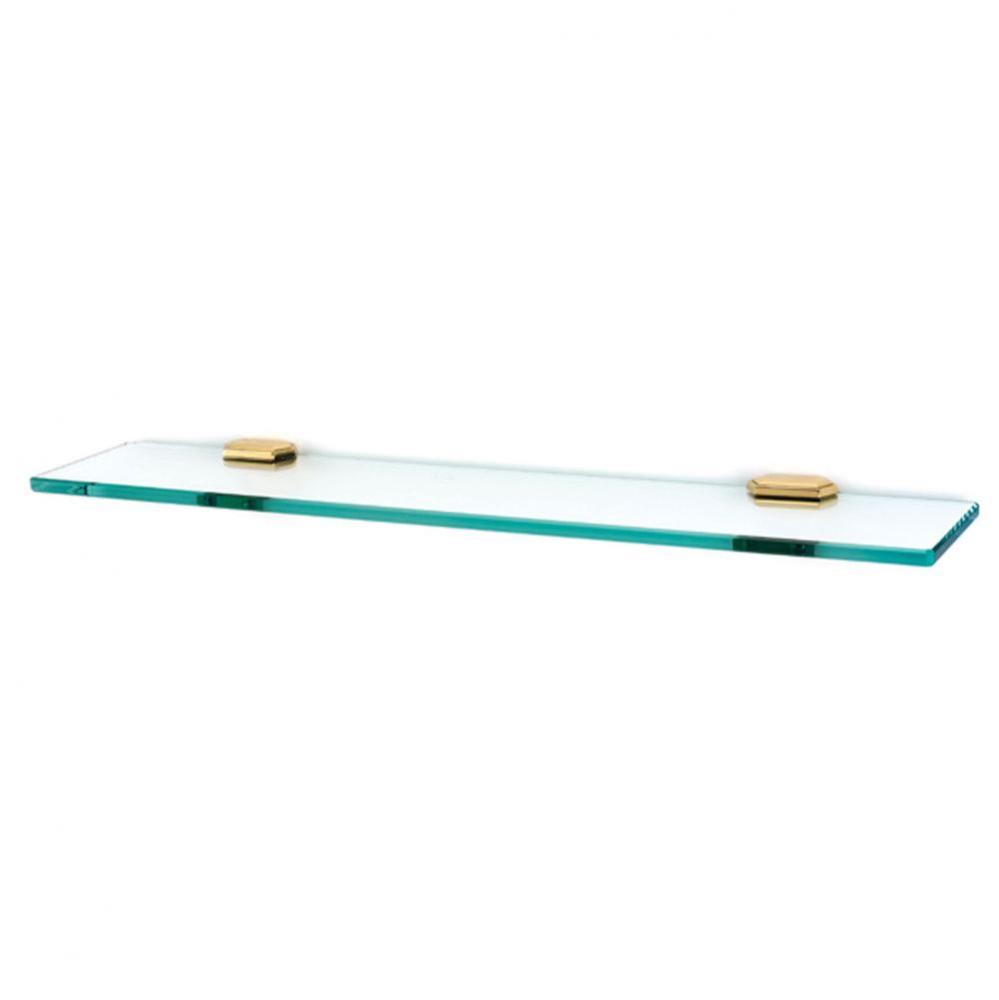 24&apos;&apos; Glass Shelf W/Brackets