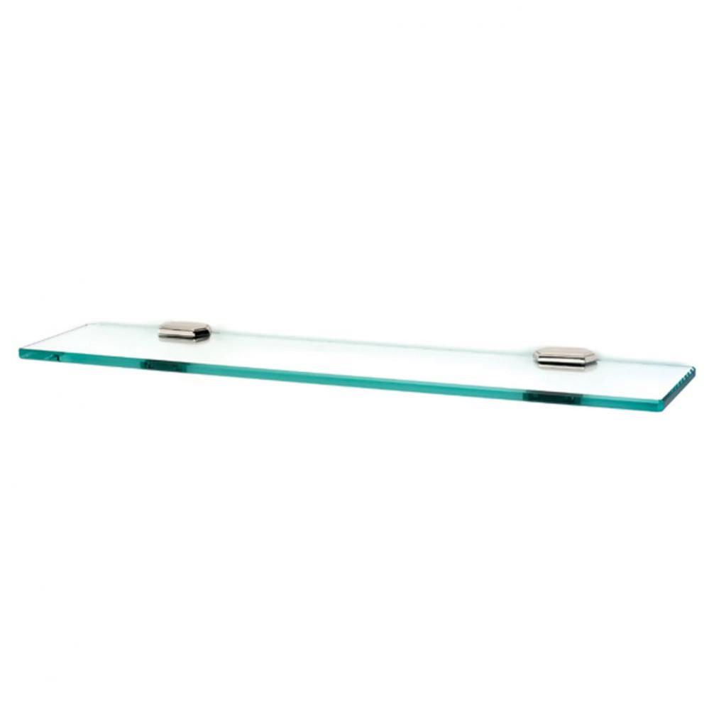 24&apos;&apos; Glass Shelf W/Brackets