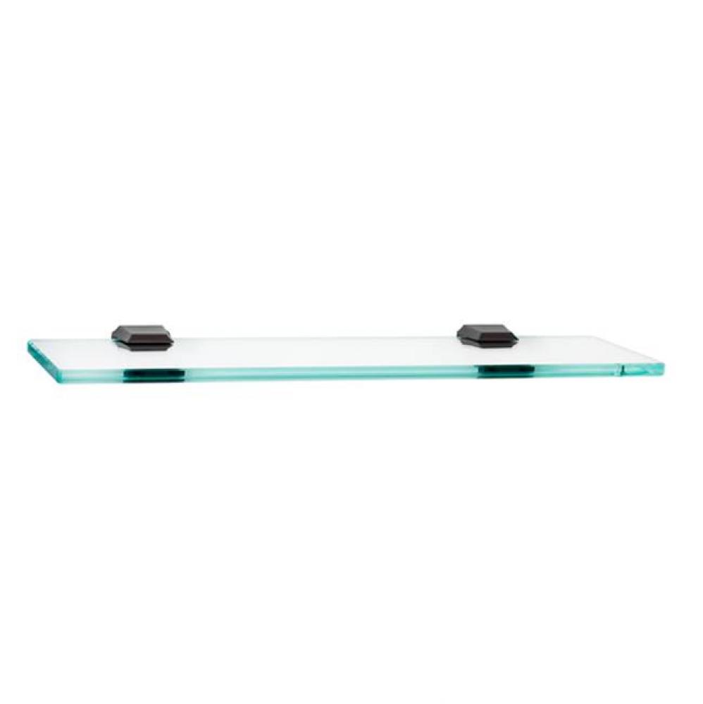 18&apos;&apos; Glass Shelf W/Brackets