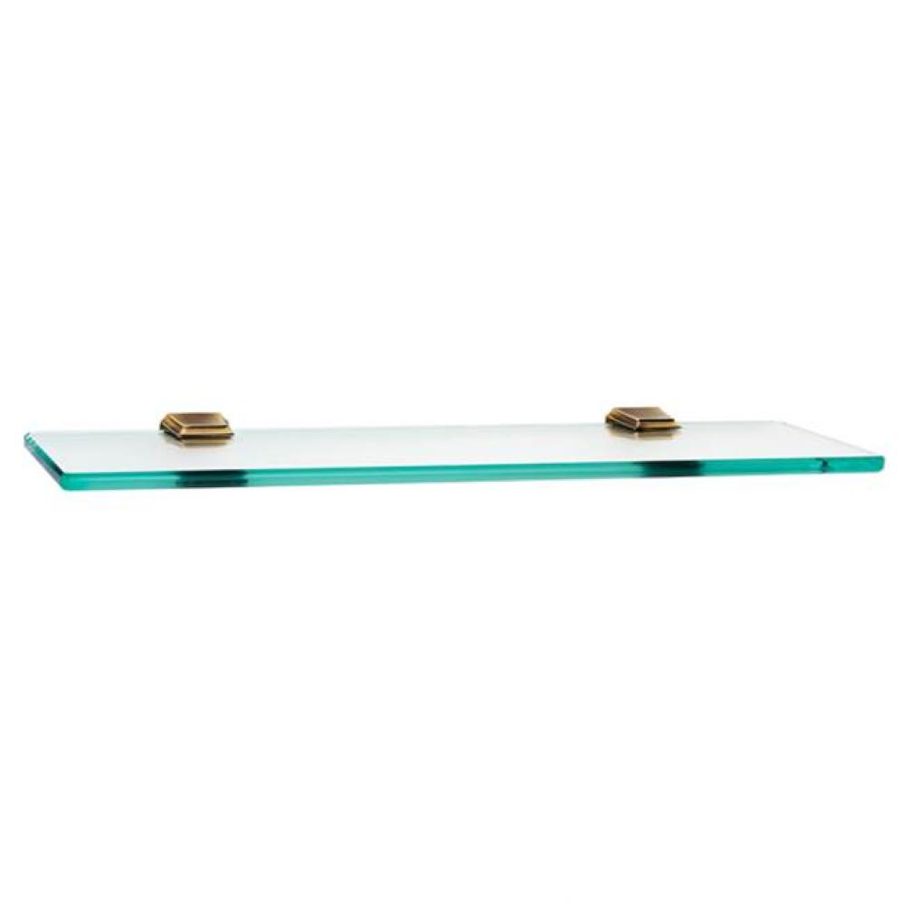 18&apos;&apos; Glass Shelf W/Brackets