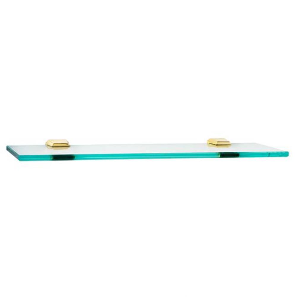 18&apos;&apos; Glass Shelf W/Brackets