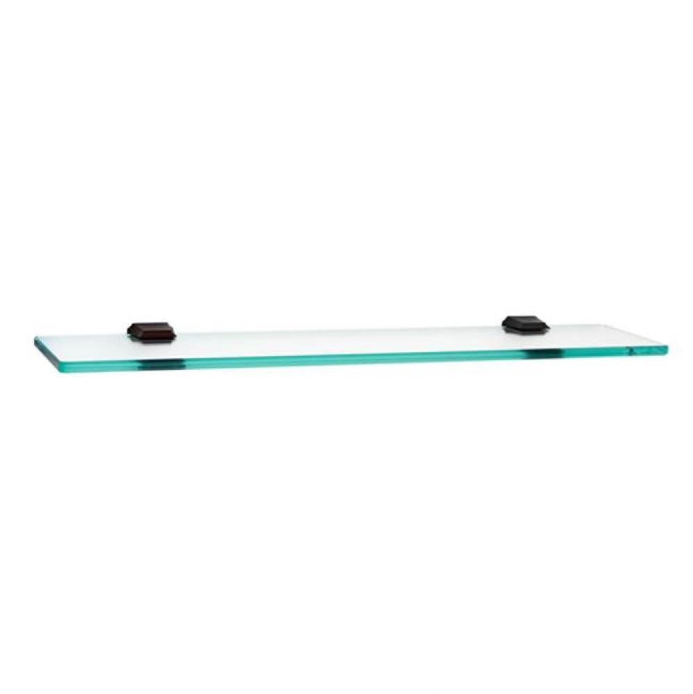 24&apos;&apos; Glass Shelf W/Brackets