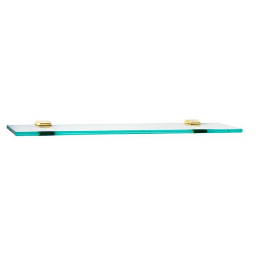 24&apos;&apos; Glass Shelf W/Brackets