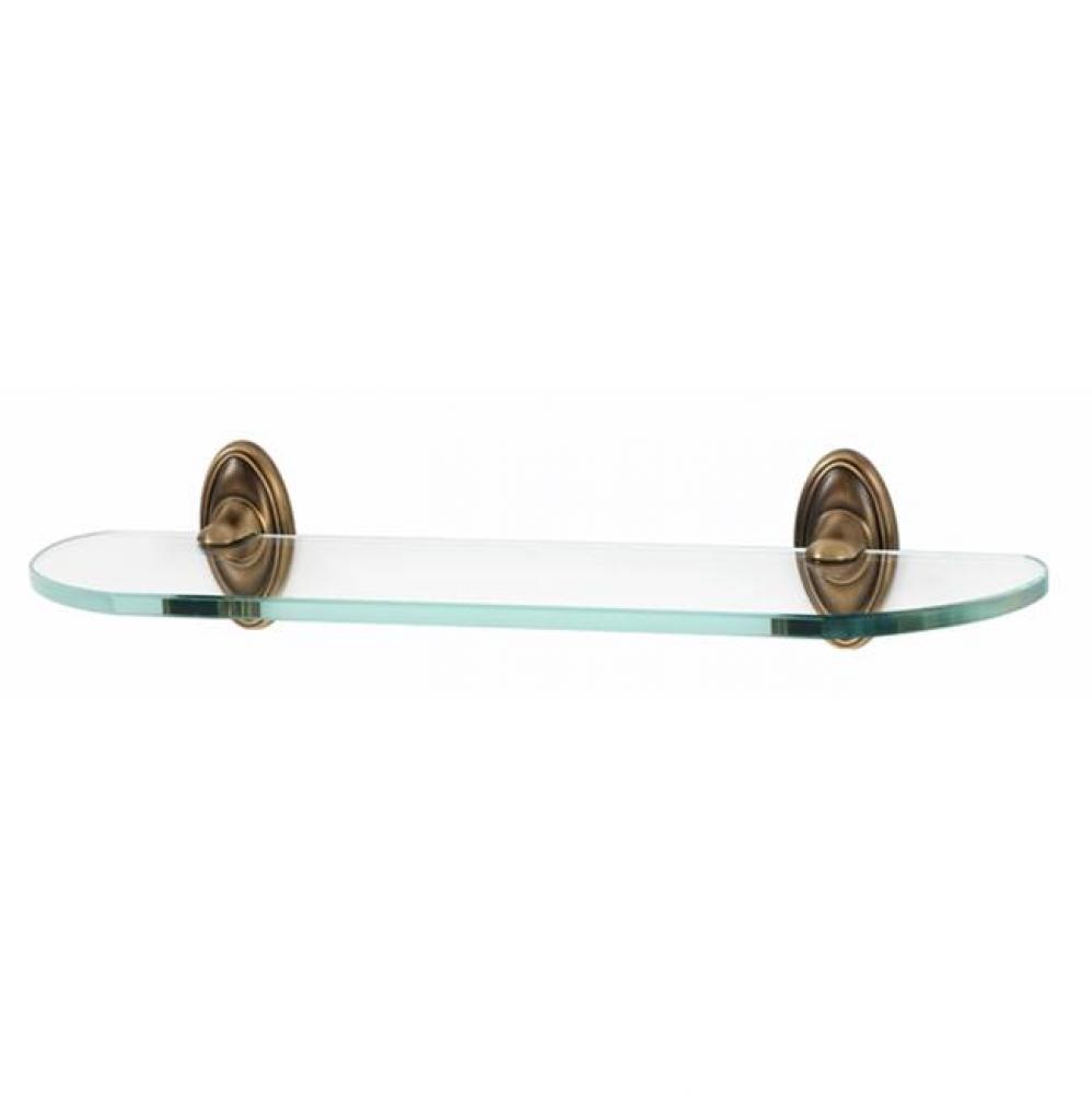 18&apos;&apos; Glass Shelf W/Brackets