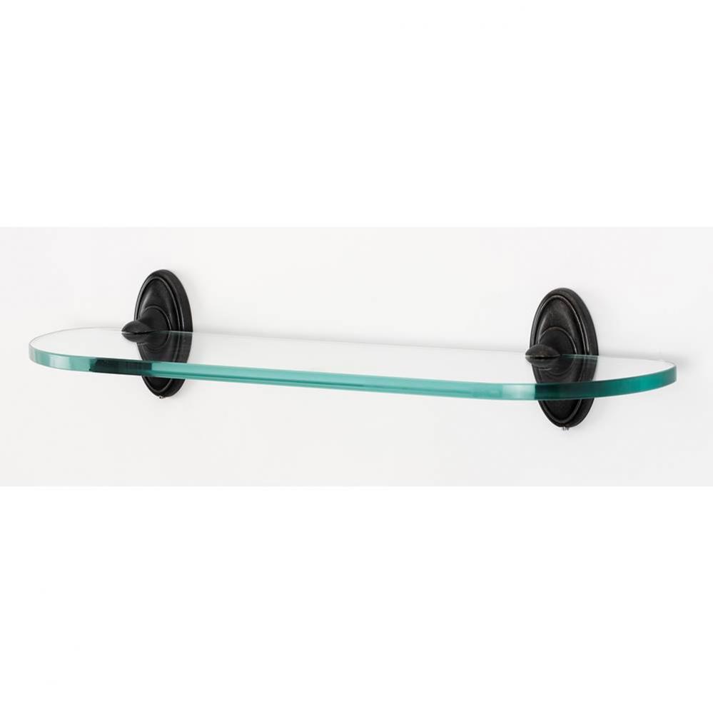 18&apos;&apos; Glass Shelf W/Brackets