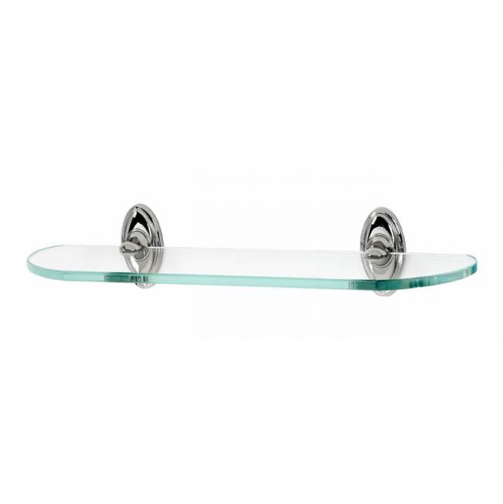 18&apos;&apos; Glass Shelf W/Brackets