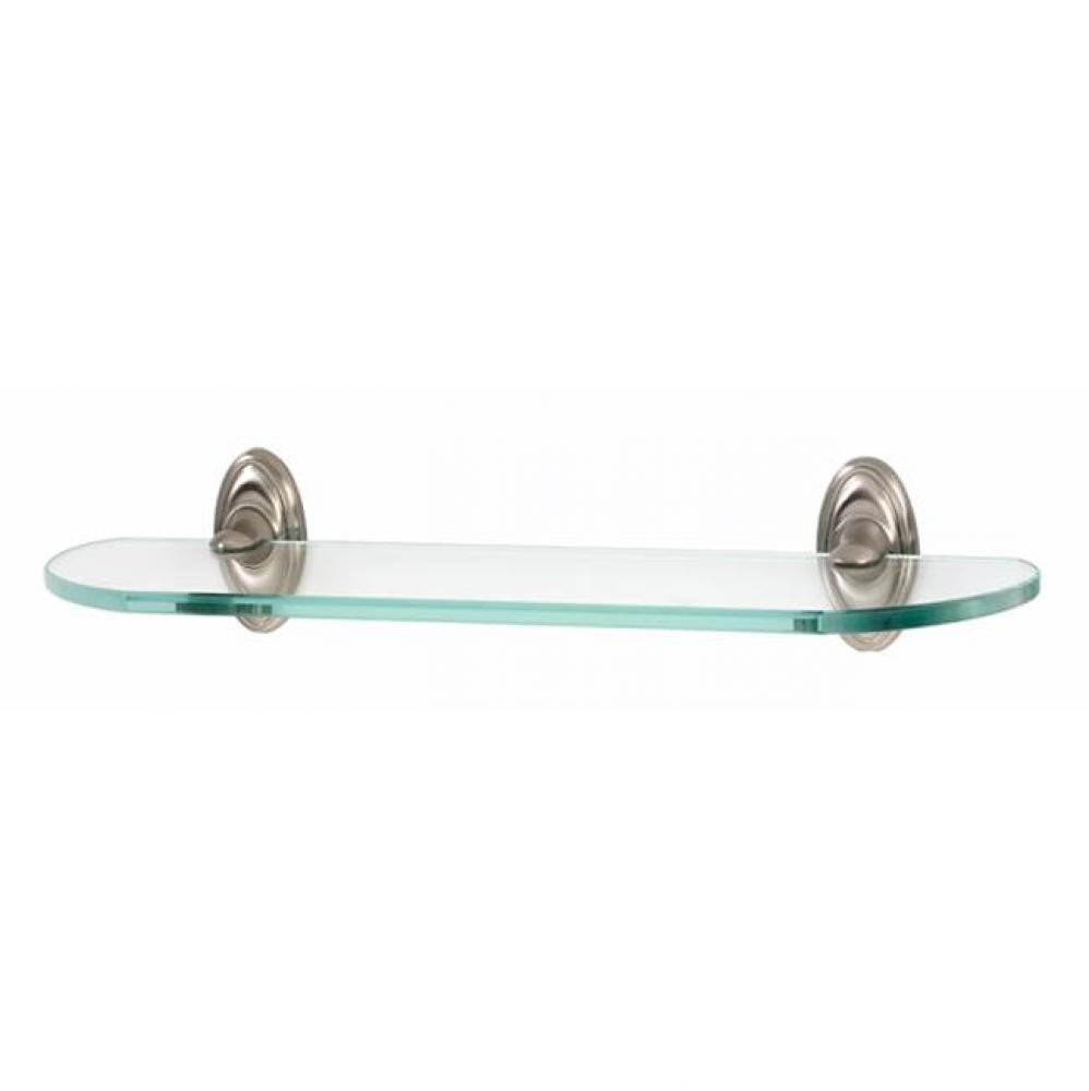 18&apos;&apos; Glass Shelf W/Brackets