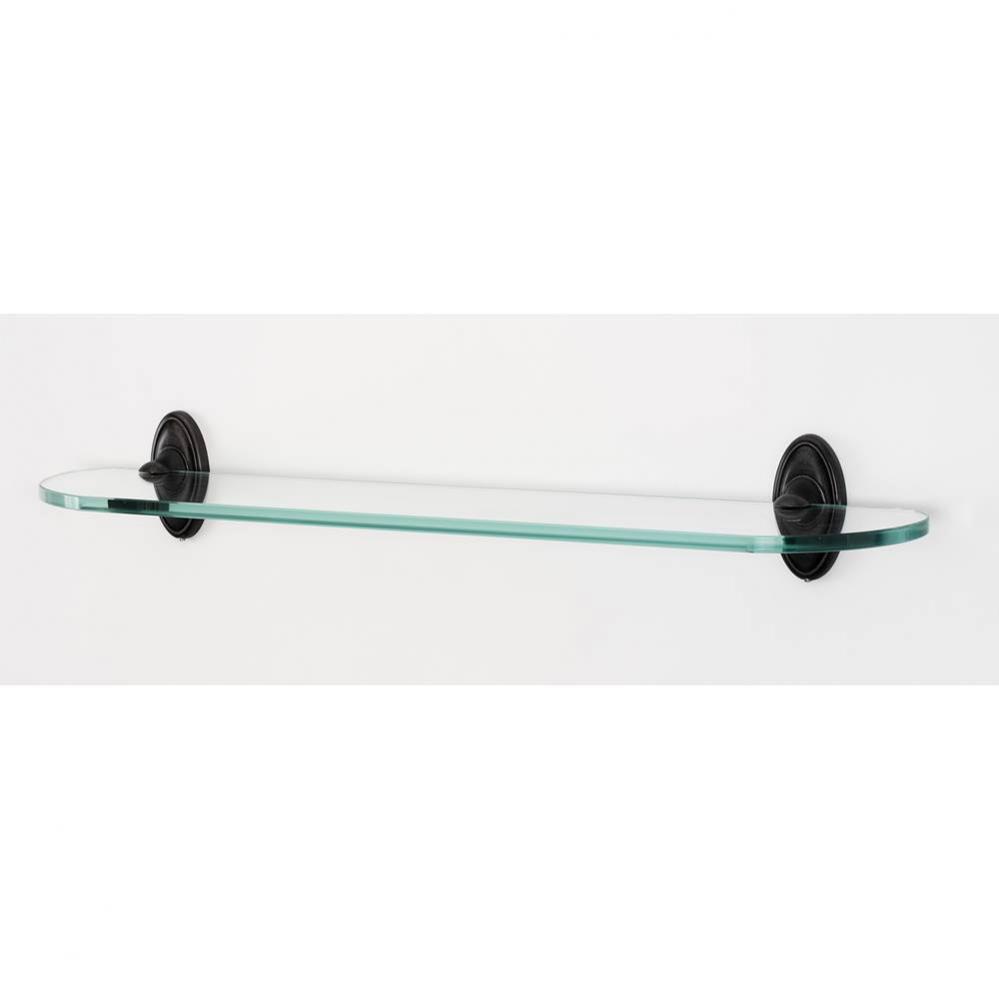 24&apos;&apos; Glass Shelf W/Brackets