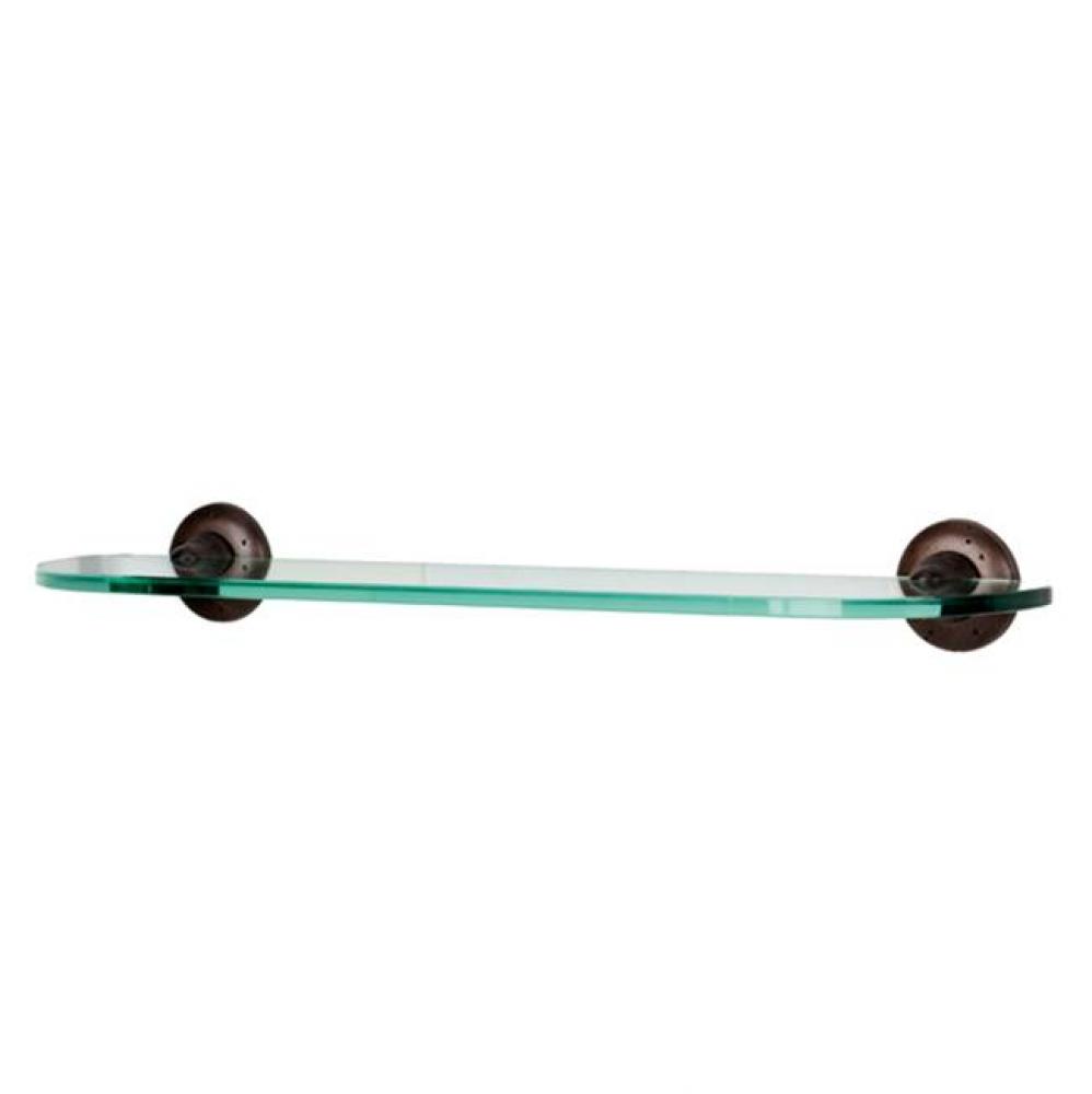 24&apos;&apos; Glass Shelf W/Brackets