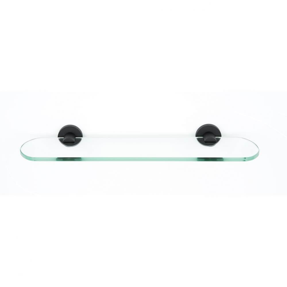 18&apos;&apos; Glass Shelf W/Brackets