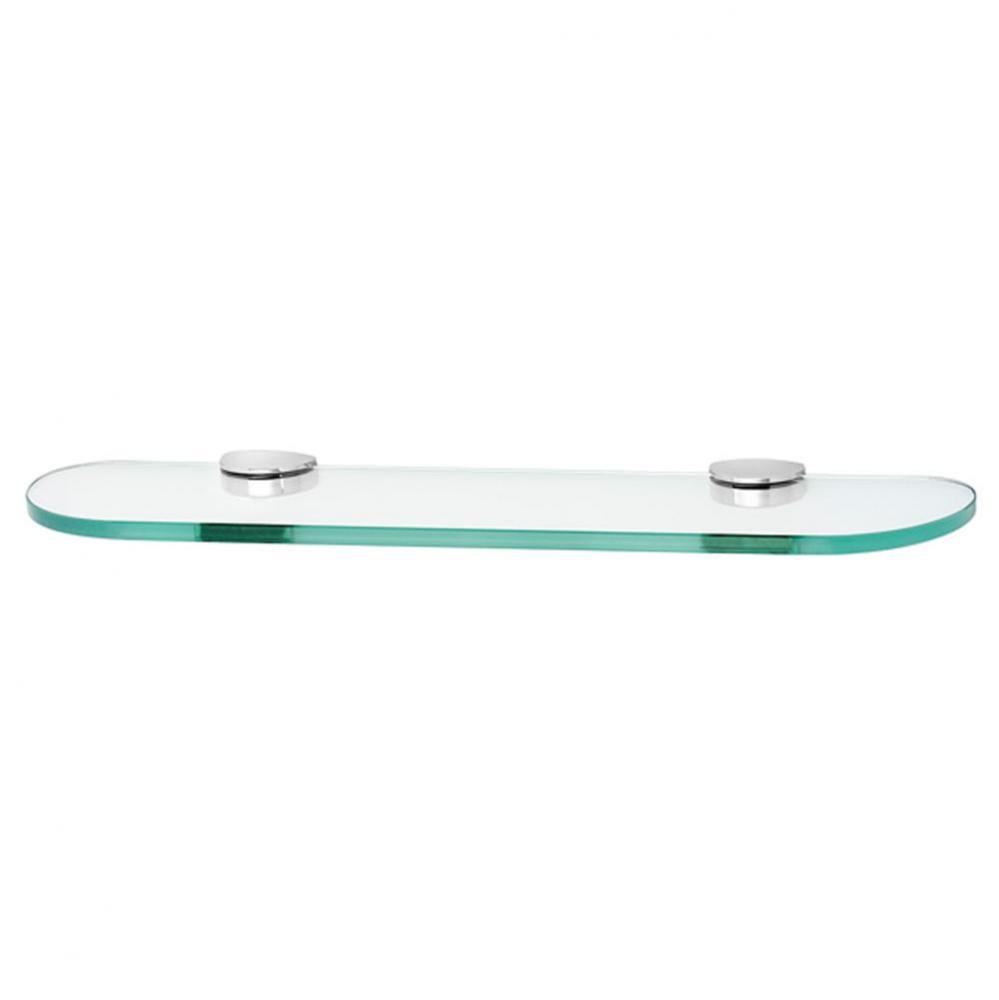 18&apos;&apos; Glass Shelf W/Brackets