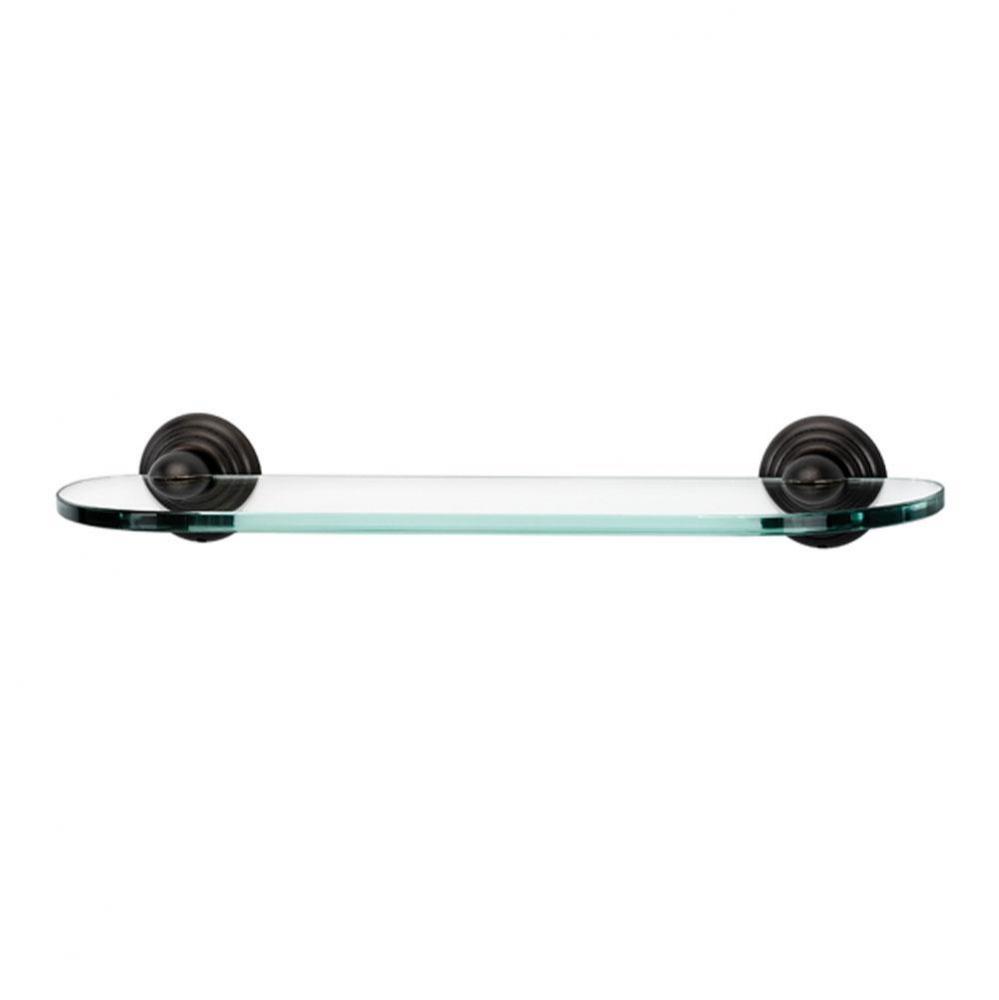 18&apos;&apos; Glass Shelf W/Brackets