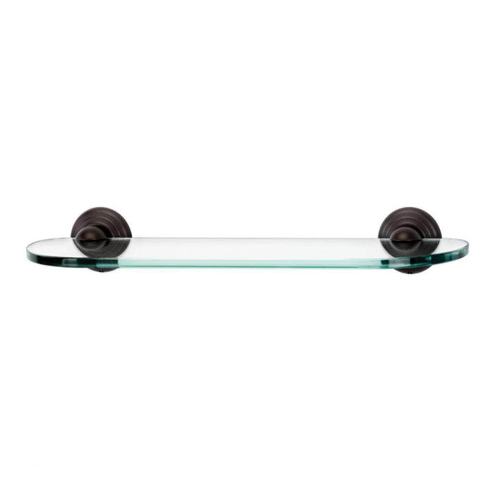 18&apos;&apos; Glass Shelf W/Brackets