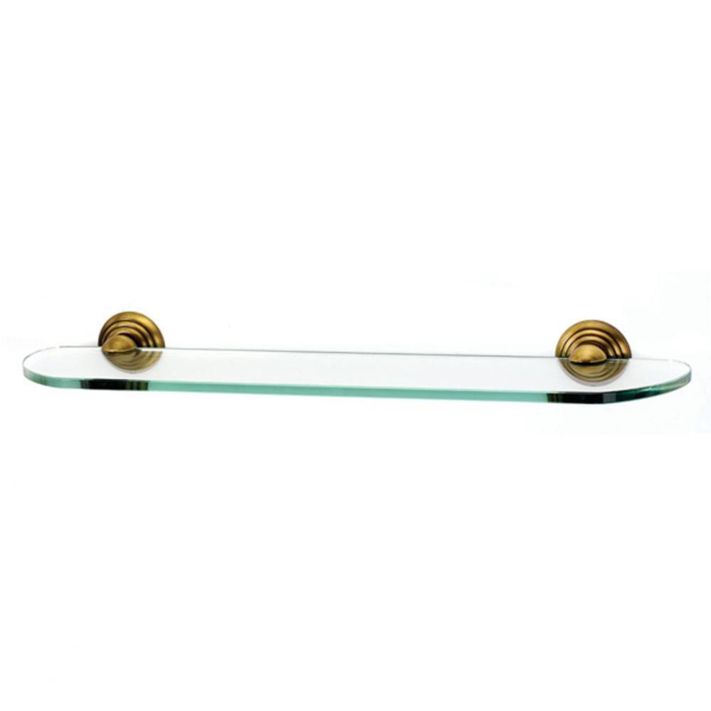 24&apos;&apos; Glass Shelf W/Brackets