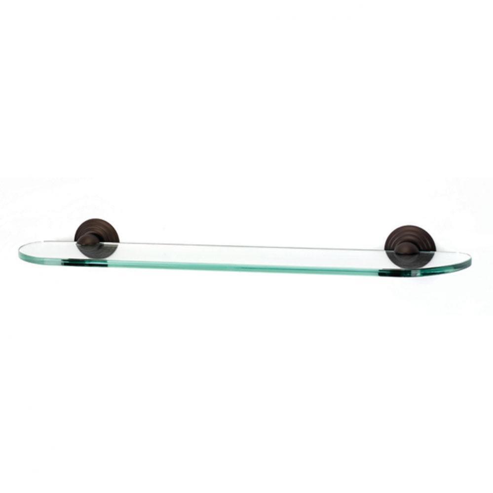 24&apos;&apos; Glass Shelf W/Brackets