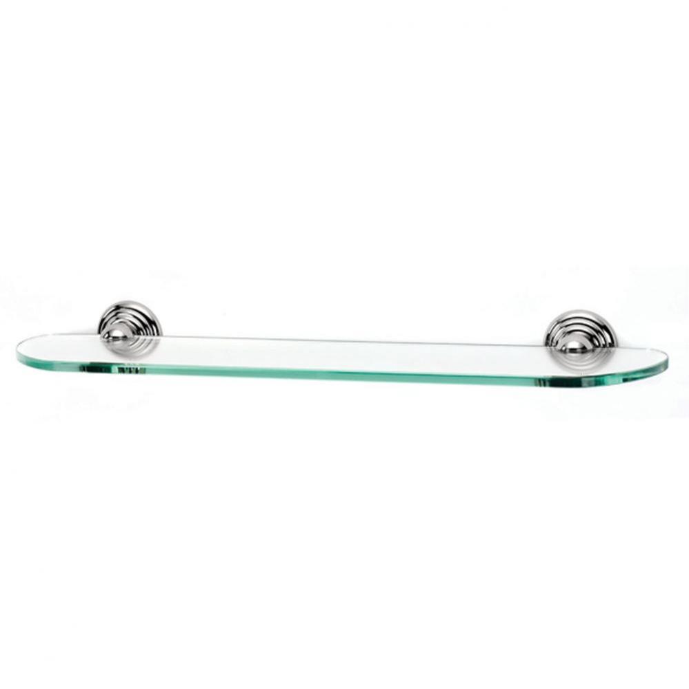 24&apos;&apos; Glass Shelf W/Brackets