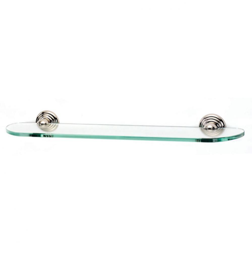 24&apos;&apos; Glass Shelf W/Brackets