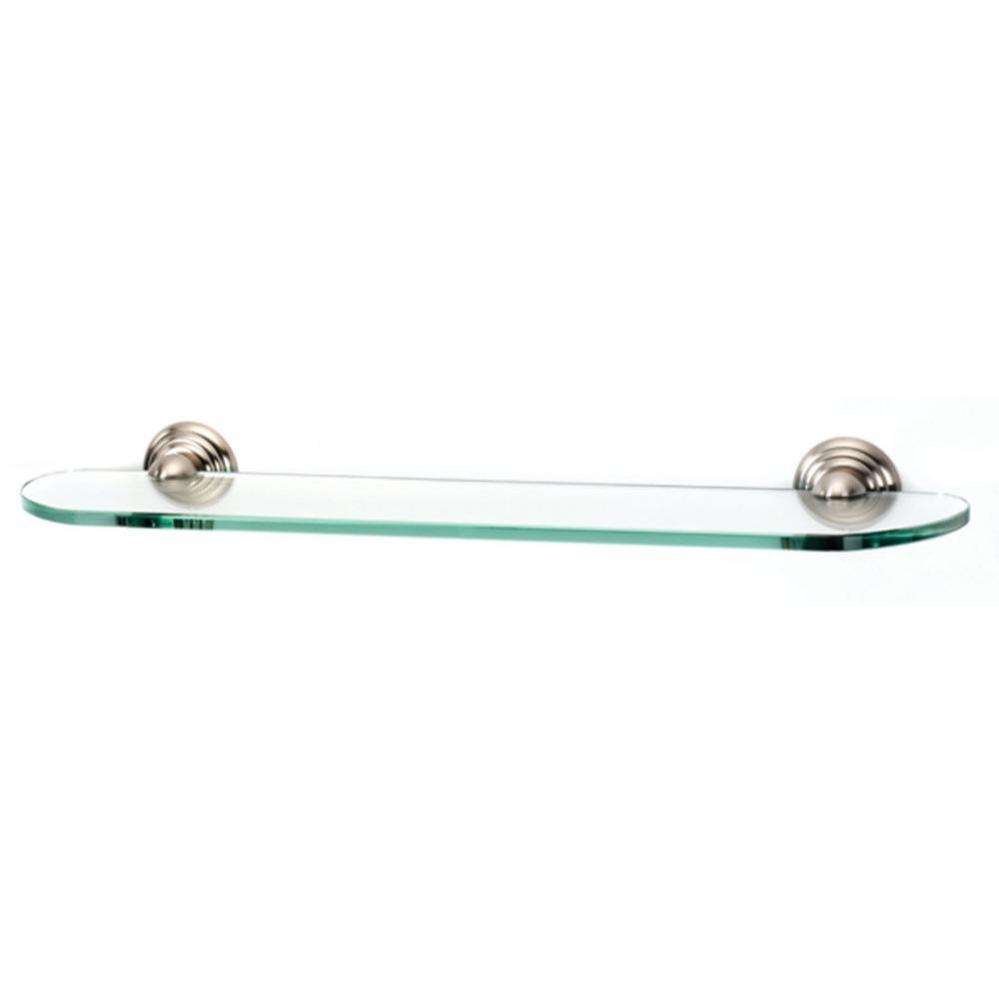 24&apos;&apos; Glass Shelf W/Brackets