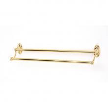 Alno A8025-24-PB - 24'' Double Towel Bar