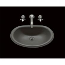 Alno P1521.D.WH - Jane, Single Glazed D Shape Lavatory, Plain Bowl, Overflow, Drop In