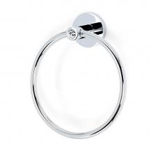 Alno C8340-PC - Crystal Towel Ring