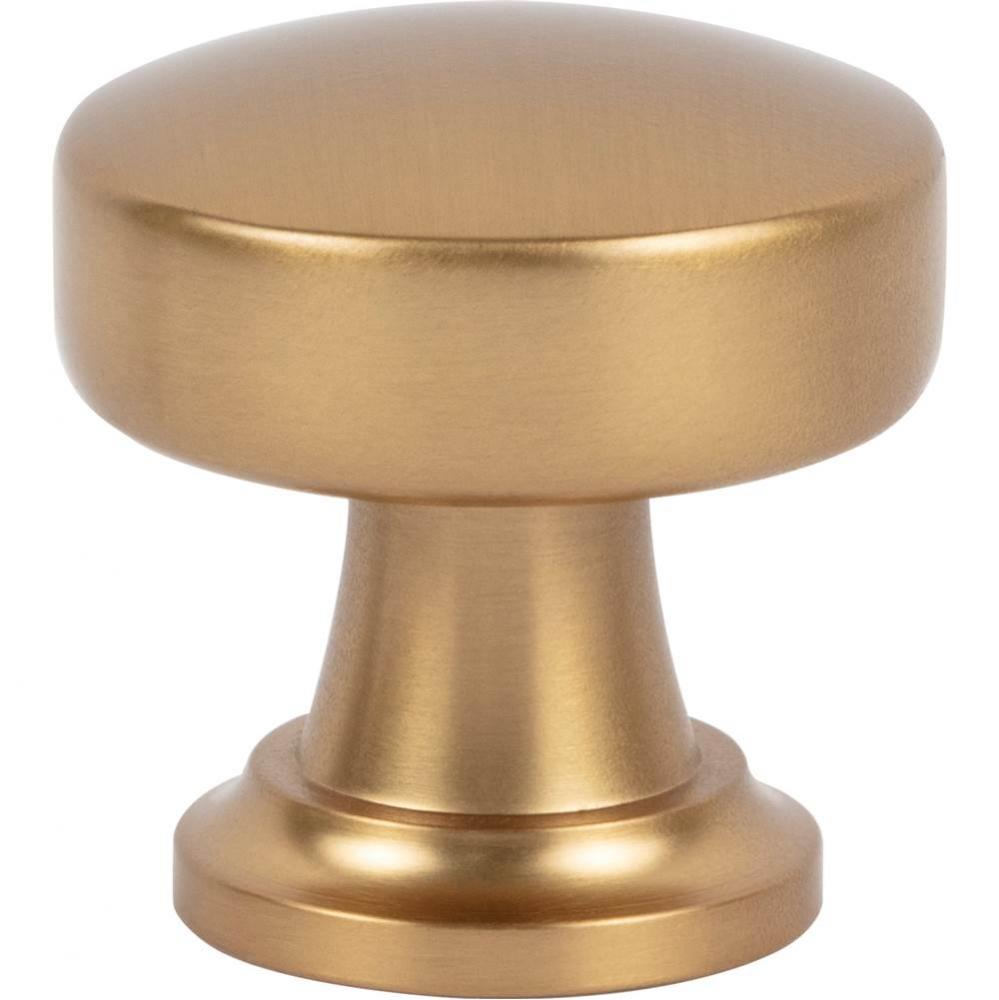 Browning Round Knob 1 1/4 Inch Warm Brass