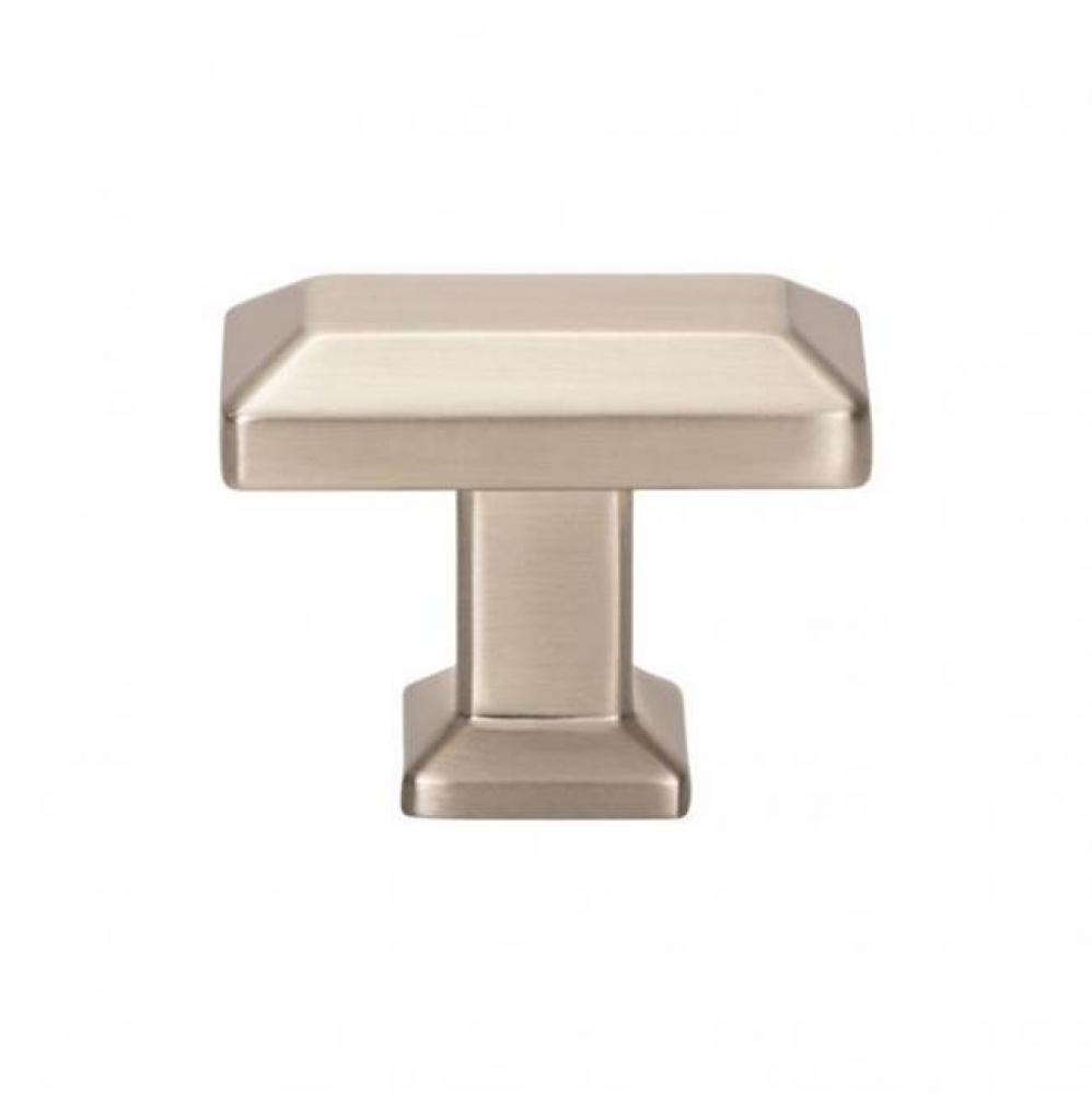 Sweetbriar Lane Rectangle Knob 1 3/8 Inch Brushed Nickel