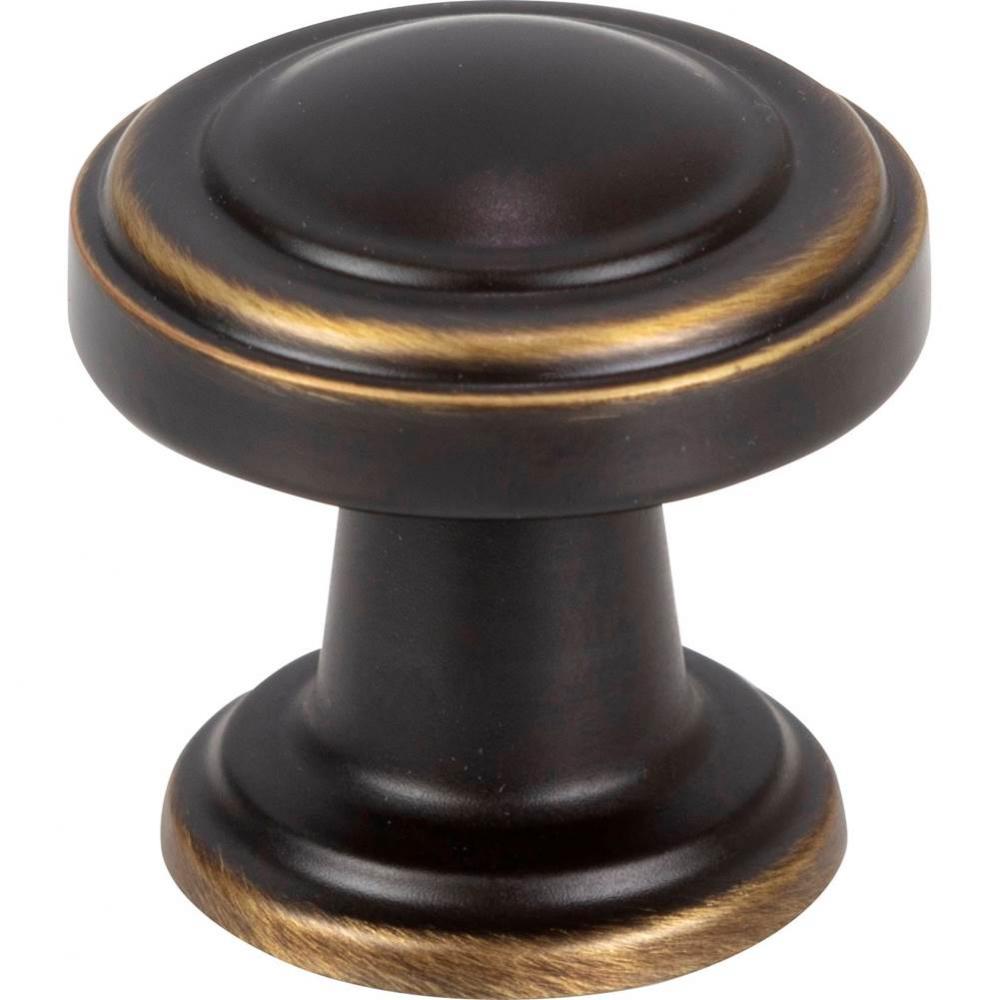 Bronte Knob 1 1/8 Inch Cafe Bronze