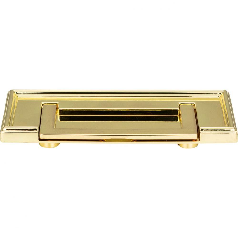 Campaign Rope Drop Pull 3 Inch (c-c) Polished Brass