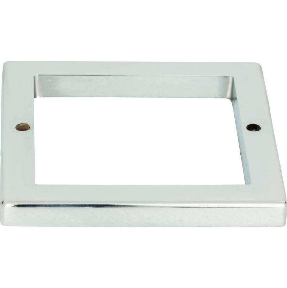 Tableau Square Base 2 1/2 Inch Polished Chrome