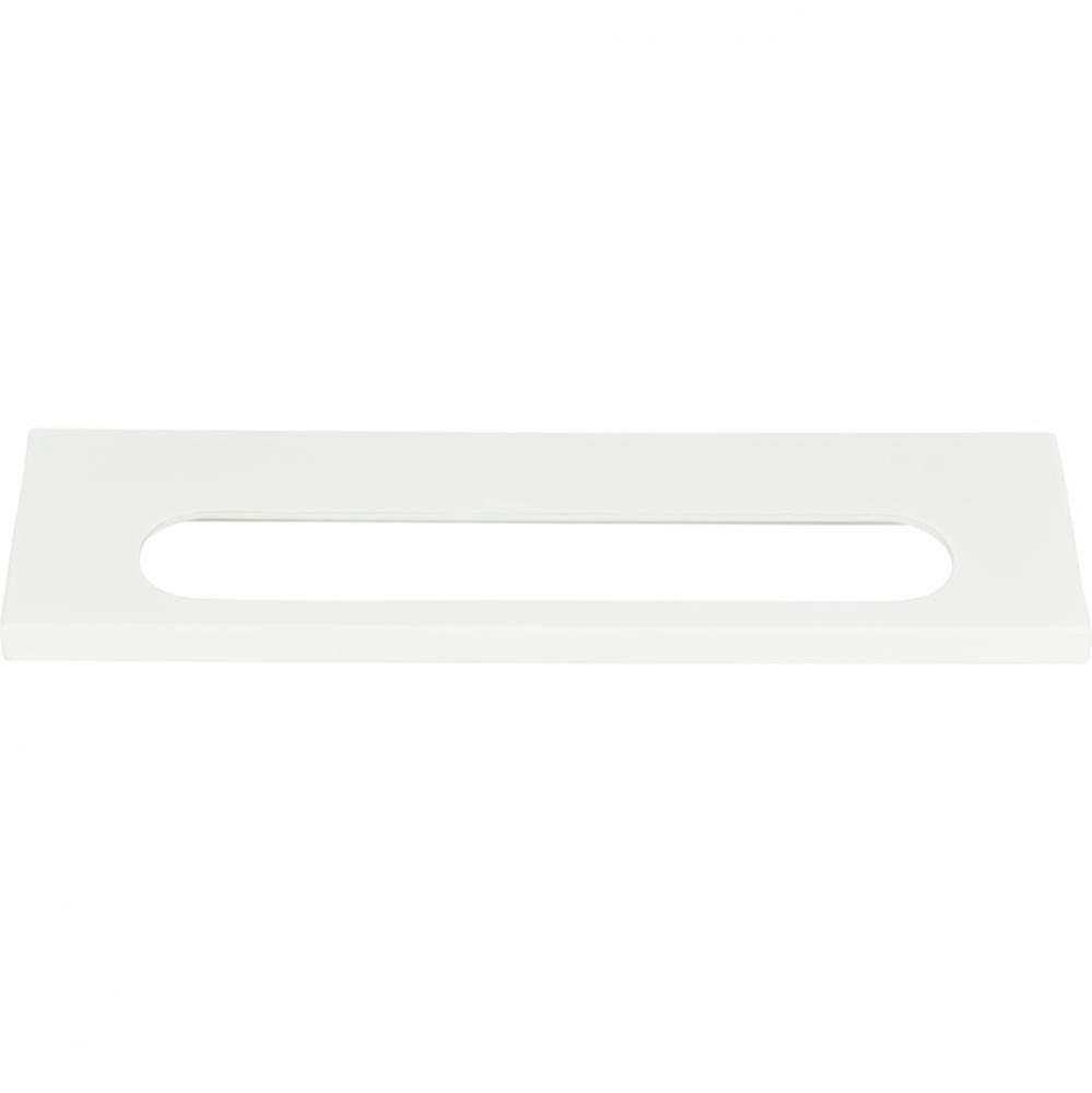 Modern Square Edge Tab Pull 5 1/16 Inch (c-c) High White Gloss