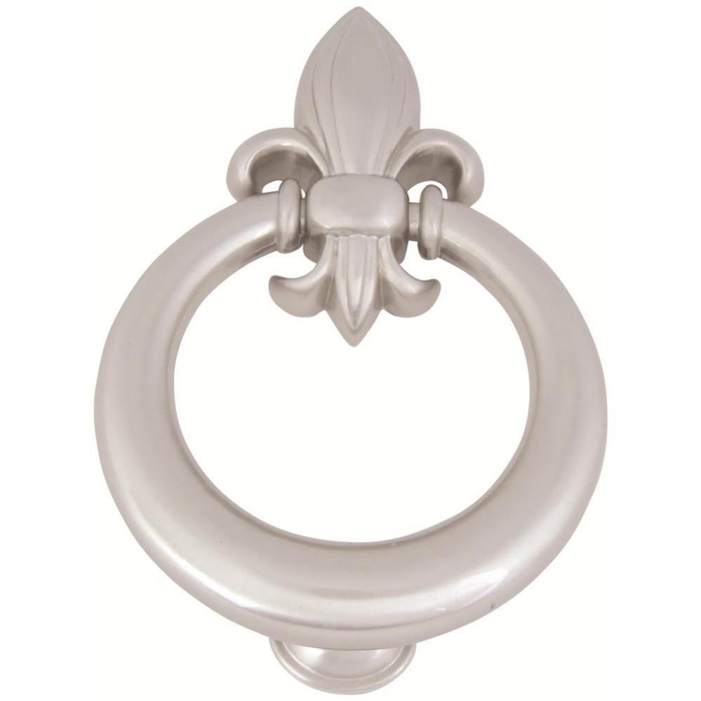 Fleur de lys Door Knocker  Brushed Nickel