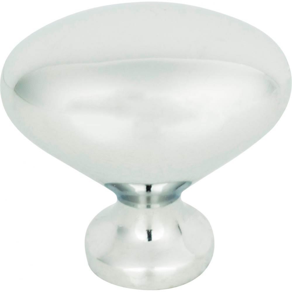 Robin Egg Knob 1 1/4 Inch Polished Chrome