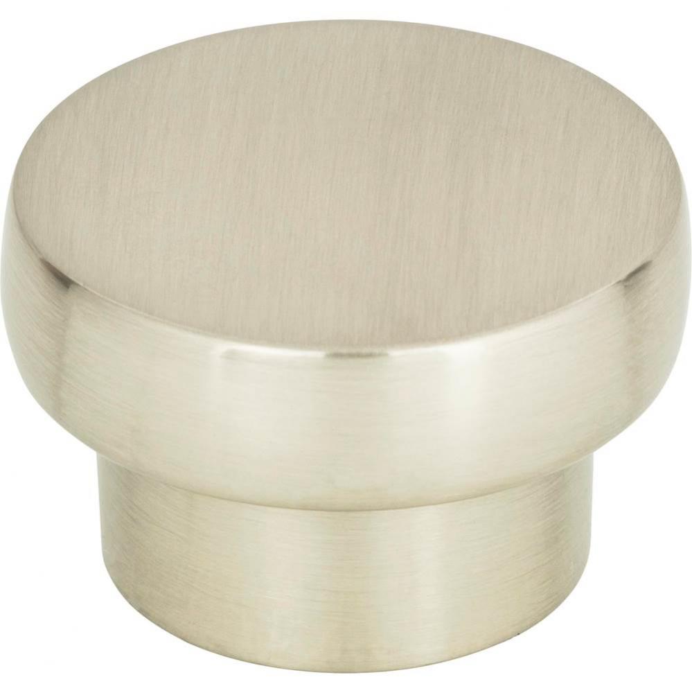 Chunky Round Knob Large 1 13/16 Inch Brushed Nickel