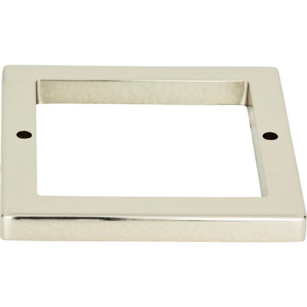 Tableau Square Base 2 1/2 Inch Polished Nickel