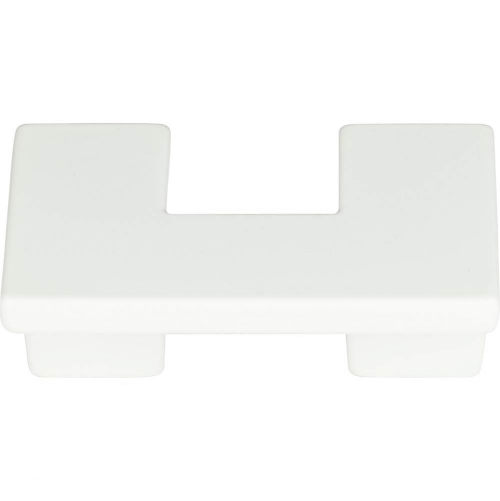 U Turn Knob 1 1/4 Inch (c-c) High White Gloss