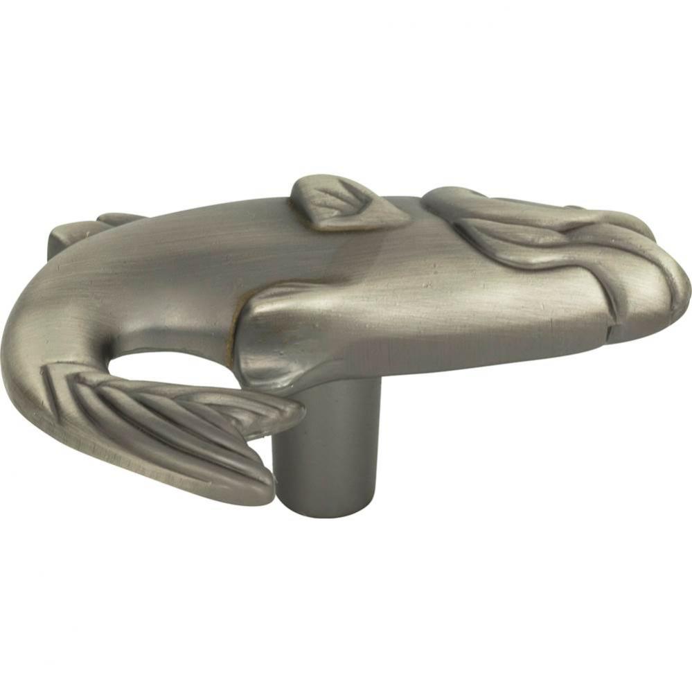 Fish Knob 2 1/4 Inch Pewter