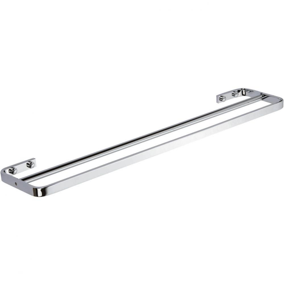 Solange Bath Towel Bar 24 Inch Double Polished Chrome