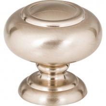 Atlas A610-BRN - Victoria Knob 1 1/4 Inch Brushed Satin Nickel