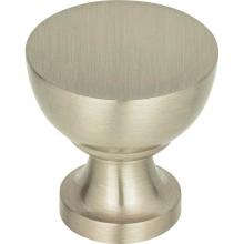 Atlas 328-BRN - Shelley Round Knob 1 1/4 Inch Brushed Nickel