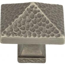 Atlas 2237-NO - Craftsman Square Knob 1 1/4 Inch Pewter